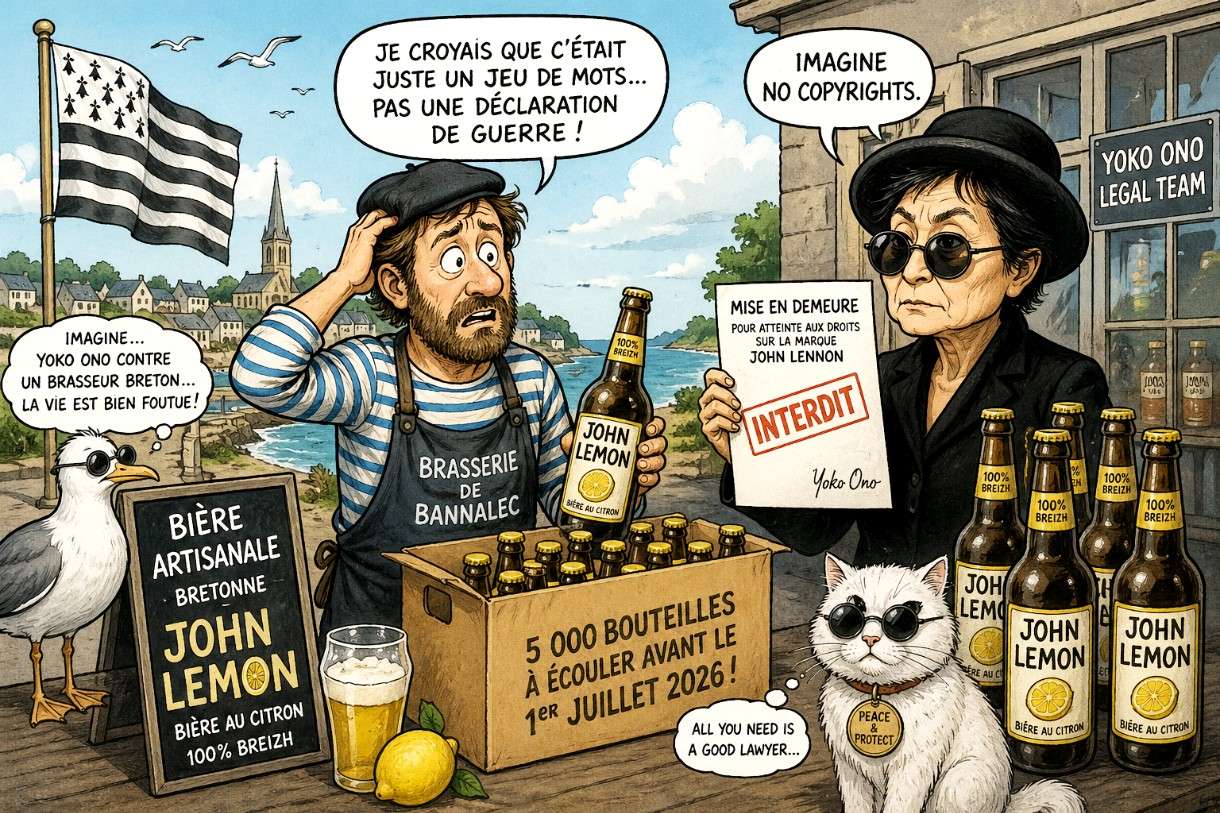 Wenn ein Wortspiel teuer wird: Bretonische Brauerei scheitert an Yoko Onos Markenwächtern