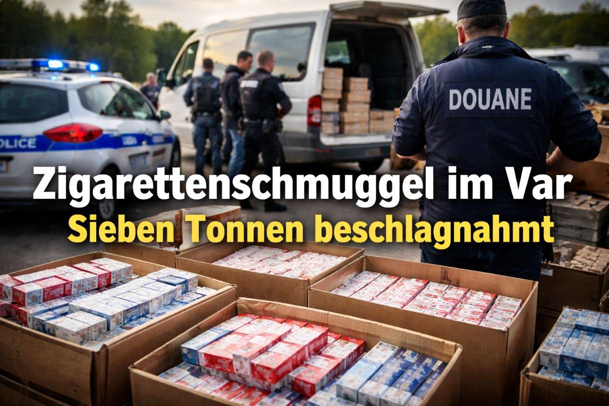 Sieben Tonnen im Verborgenen – Wie der Zigarettenschmuggel im Var neue Dimensionen erreicht