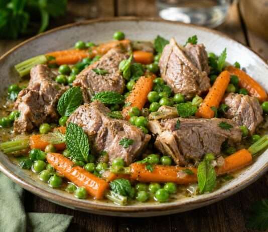 Frühling auf dem Teller: Agneau aux petits pois Agneau-aux-petits-pois