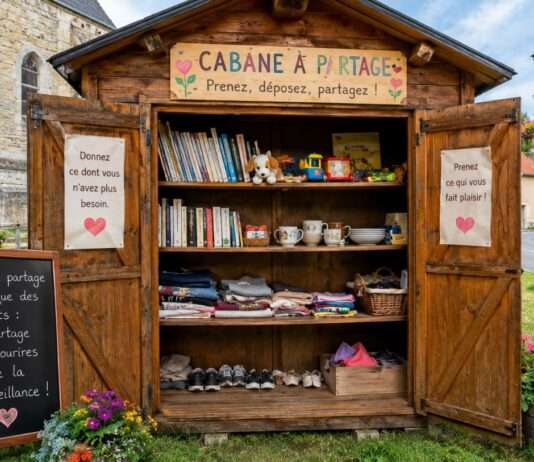 Wenn Teilen plötzlich wieder modern wird Cabane-a-partage_Illustration