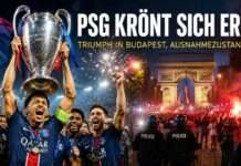 PSG zwischen Erfolg und Ausnahmezustand: Europas Krone bleibt in Paris Champions-League-Finale-PSG-Ausschreitungen_Illustration