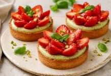 Erdbeer-Tartelette mit Basilikumcreme Erdbeer-Tartelette-mit-Basilikumcreme