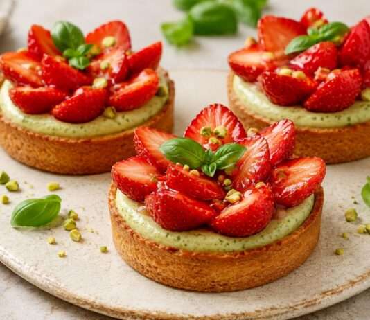 Erdbeer-Tartelette mit Basilikumcreme Erdbeer-Tartelette-mit-Basilikumcreme