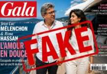 Die erfundene „Gala“-Titelseite: Wie politische Desinformation über soziale Netzwerke funktioniert Gala-Fake-Melenchon-Hassan_Illustration