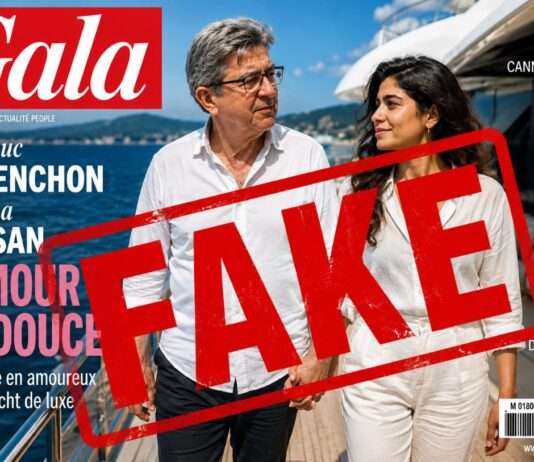 Die erfundene „Gala“-Titelseite: Wie politische Desinformation über soziale Netzwerke funktioniert Gala-Fake-Melenchon-Hassan_Illustration