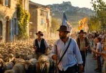 Wenn die Provence wandert Hirtenumzug-Transhumance-Provence_Illustration