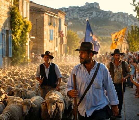 Wenn die Provence wandert Hirtenumzug-Transhumance-Provence_Illustration