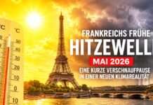 Frankreichs frühe Hitzewelle: Eine kurze Verschnaufpause in einer neuen Klimarealität Hitzewelle-trifft-Paris-im-Mai-2026_Illustration