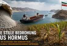 Die stille Bedrohung aus Hormus: Wie die Blockade von Düngemitteln die globale Ernährungssicherheit gefährdet Hormus-Düngemittel-Krise_Illustration
