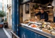 Vier Quadratmeter Meer Illustration-kleinste-Fischhandlung-Marseille_Illustration