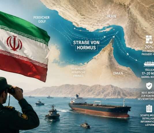 Hormus fest unter iranischer Kontrolle: Teheran institutionalisiert seine Macht über die wichtigste Ölroute der Welt Iran-Kontrolle-Strasse-Hormus_Illustration