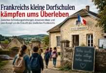 Frankreichs kleine Dorfschulen kämpfen ums Überleben Kampf-um-die-Zukunft-der-Schule_Illustration