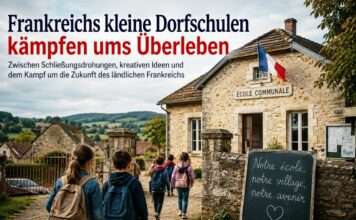 Frankreichs kleine Dorfschulen kämpfen ums Überleben Kampf-um-die-Zukunft-der-Schule_Illustration