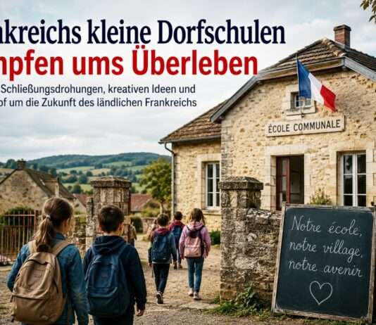Frankreichs kleine Dorfschulen kämpfen ums Überleben Kampf-um-die-Zukunft-der-Schule_Illustration