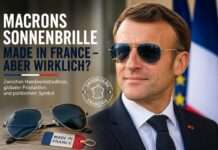 Macrons Sonnenbrillen und das Rätsel vom „echten“ Made in France Macrons-Sonnenbrille_Illustration