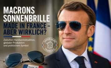 Macrons Sonnenbrillen und das Rätsel vom „echten“ Made in France Macrons-Sonnenbrille_Illustration