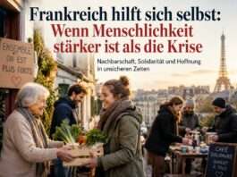 Kommentar: Endlich ein Lichtblick – Frankreich entdeckt seine Menschlichkeit wieder Nachbarschaftshilfe-Paris_Illustration