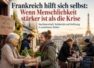 Kommentar: Endlich ein Lichtblick – Frankreich entdeckt seine Menschlichkeit wieder Nachbarschaftshilfe-Paris_Illustration