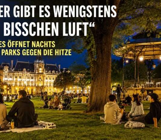 „Hier gibt es wenigstens ein bisschen Luft“ – Rennes öffnet nachts seine Parks gegen die Hitze Nächtliche-Abkühlung-Park-Hitze_Illustration