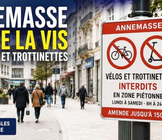 Annemasse zieht die Bremse an – Fahrräder und E-Scooter aus der Fußgängerzone verbannt Neue-Regeln-in-Annemasse-Innenstadt_Illustration