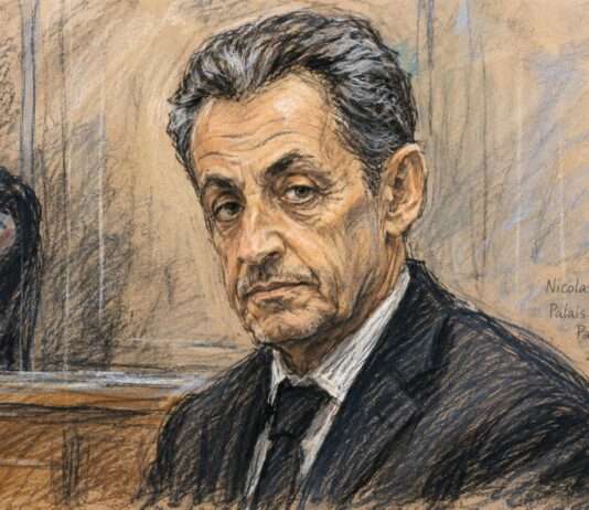 Sarkozys letzter Kampf: Die Libyen-Affäre wird zur Schicksalsfrage der Fünften Republik Nicolas-Sarkozy-Gericht_Illustration