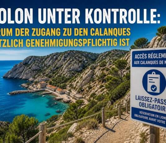 Niolon unter Kontrolle: Warum der Zugang zu den Calanques plötzlich genehmigungspflichtig ist Niolon-Calanques-Zugang_Illustration