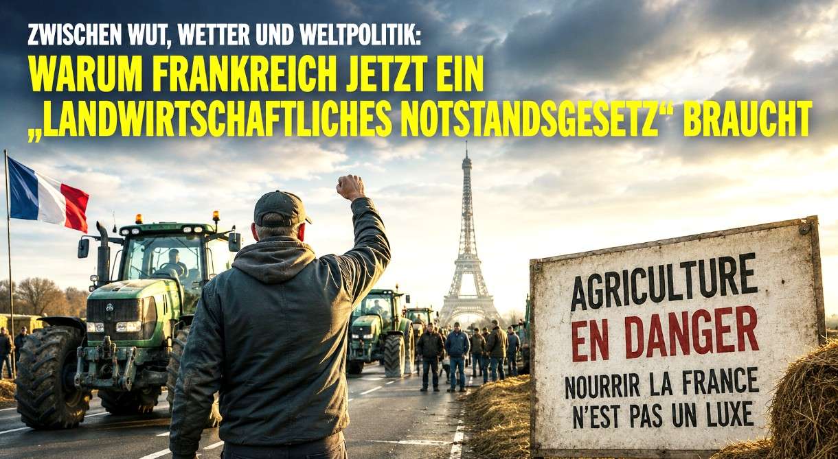 Zwischen Wut, Wetter und Weltpolitik: Warum Frankreich plötzlich ein „landwirtschaftliches Notstandsgesetz“ braucht