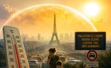 Heiße Luft und Ozon über Paris Paris-Hitze-Ozon_Illustration