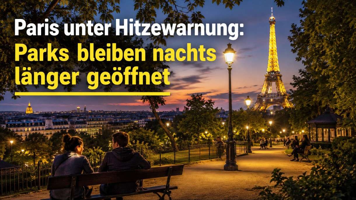 Paris öffnet Parks bis tief in die Nacht – Hitzewelle erreicht die Hauptstadt