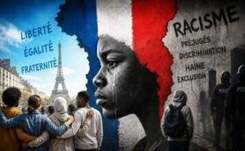 Saint-Denis im Fokus: Bally Bagayoko und der Versuch, Antirassismus politisch neu zu verankern Rassismus-in-Frankreich_Illustration