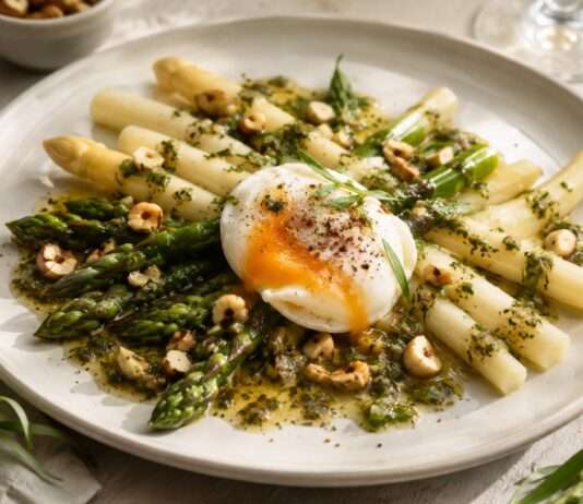 Spargel à la Parisienne mit Estragon-Vinaigrette Spargel-à-la-Parisienne-mit-Estragon-Vinaigrette