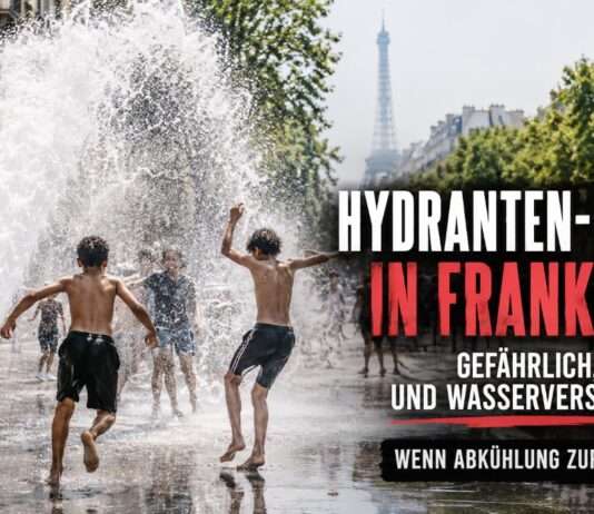 Wenn Paris unter Wasser steht: Frankreich kämpft gegen gefährliche Hydranten-Partys Street-Pooling-Paris_Illustration