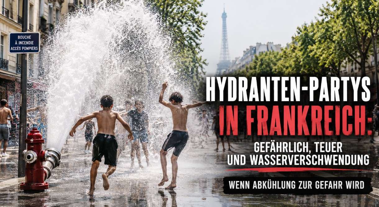 Wenn Paris unter Wasser steht: Frankreich kämpft gegen gefährliche Hydranten-Partys