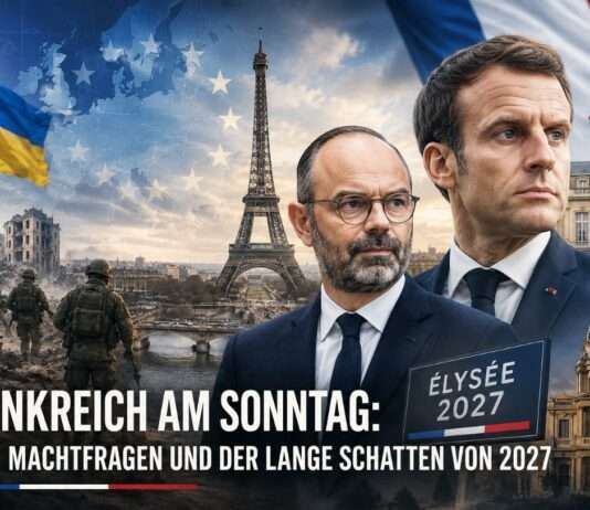 Frankreich am Sonntag: Krieg, Machtfragen und der lange Schatten von 2027 Tagesüberblick-10-Mai_Illustration