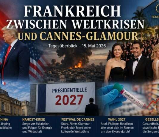 Frankreich zwischen Weltkrisen und Cannes-Glamour Tagesüberblick-15-Mai-2026_Illustration