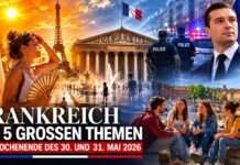 Frankreich am Wochenende des 30. und 31. Mai 2026: Die fünf großen Themen der französischen Presse Tagesüberblick-30-31-Mai-2026_Illustration