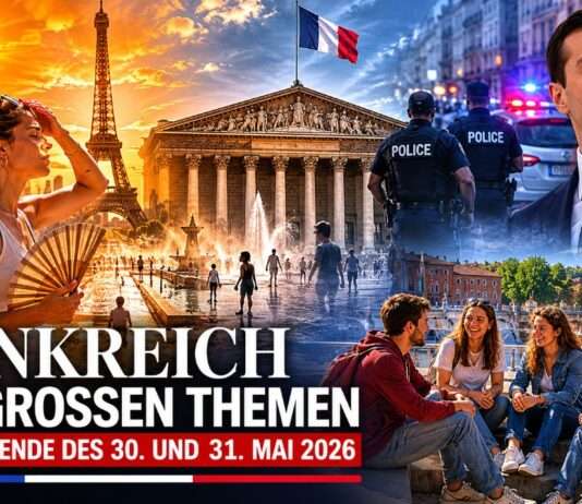 Frankreich am Wochenende des 30. und 31. Mai 2026: Die fünf großen Themen der französischen Presse Tagesüberblick-30-31-Mai-2026_Illustration