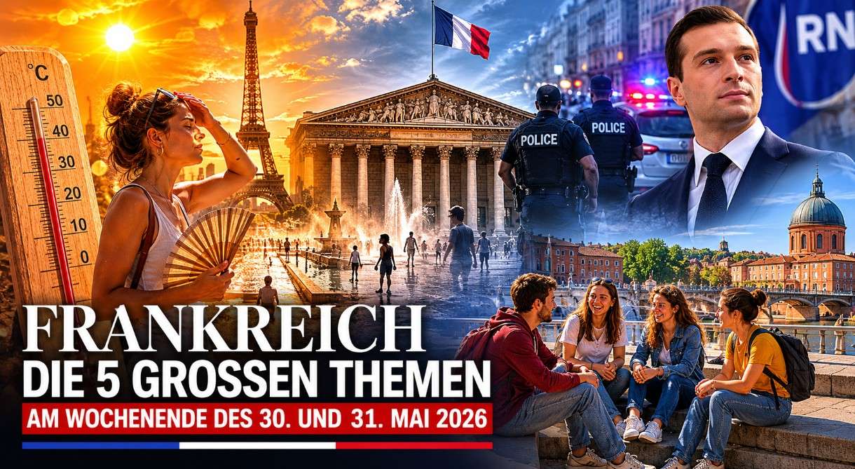 Frankreich am Wochenende des 30. und 31. Mai 2026: Die fünf großen Themen der französischen Presse