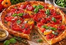 Tarte aux Tomates et Moutarde – Die moderne Seele der französischen Sommerküche Tarte-aux-Tomates-et-Moutarde
