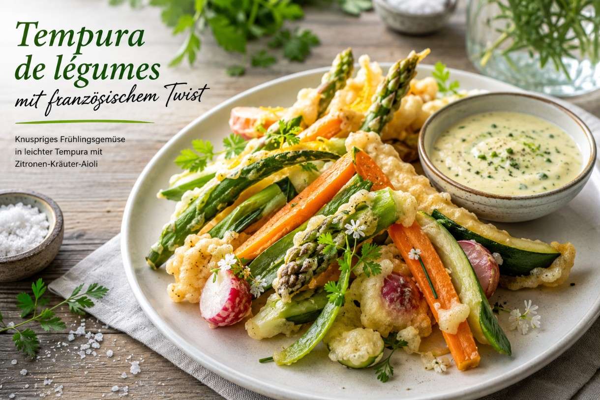Tempura de légumes mit französischem Twist – Der Frühling auf knusprige Art
