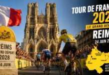 Reims erhält seinen Grand Départ: Die Tour de France 2028 startet vor der Kathedrale Tour-de-France-Reims_Illustration
