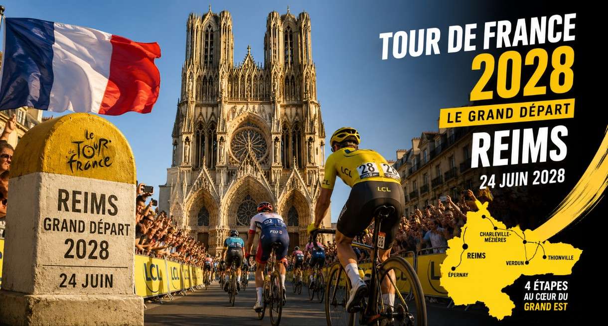 Reims erhält seinen Grand Départ: Die Tour de France 2028 startet vor der Kathedrale