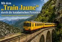 Der gelbe Zug und die Kunst des langsamen Reisens Train-Jaune-Pyrenäen_Illustration