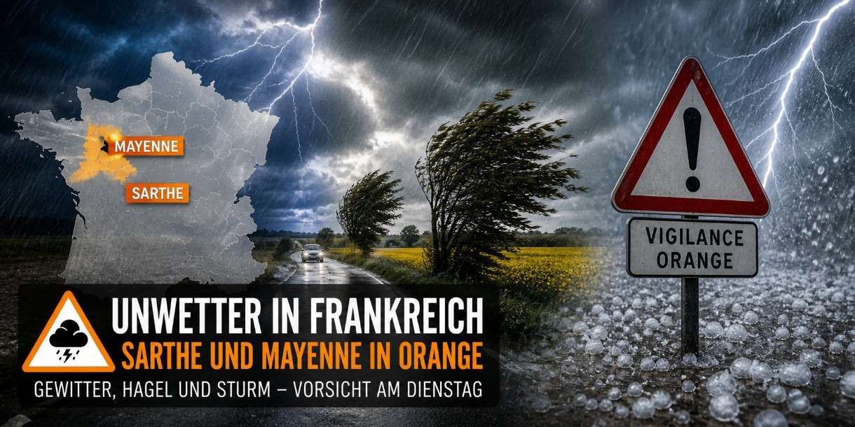 Gewitterfront über Frankreich: Wenn der Frühling seine unruhige Seite zeigt