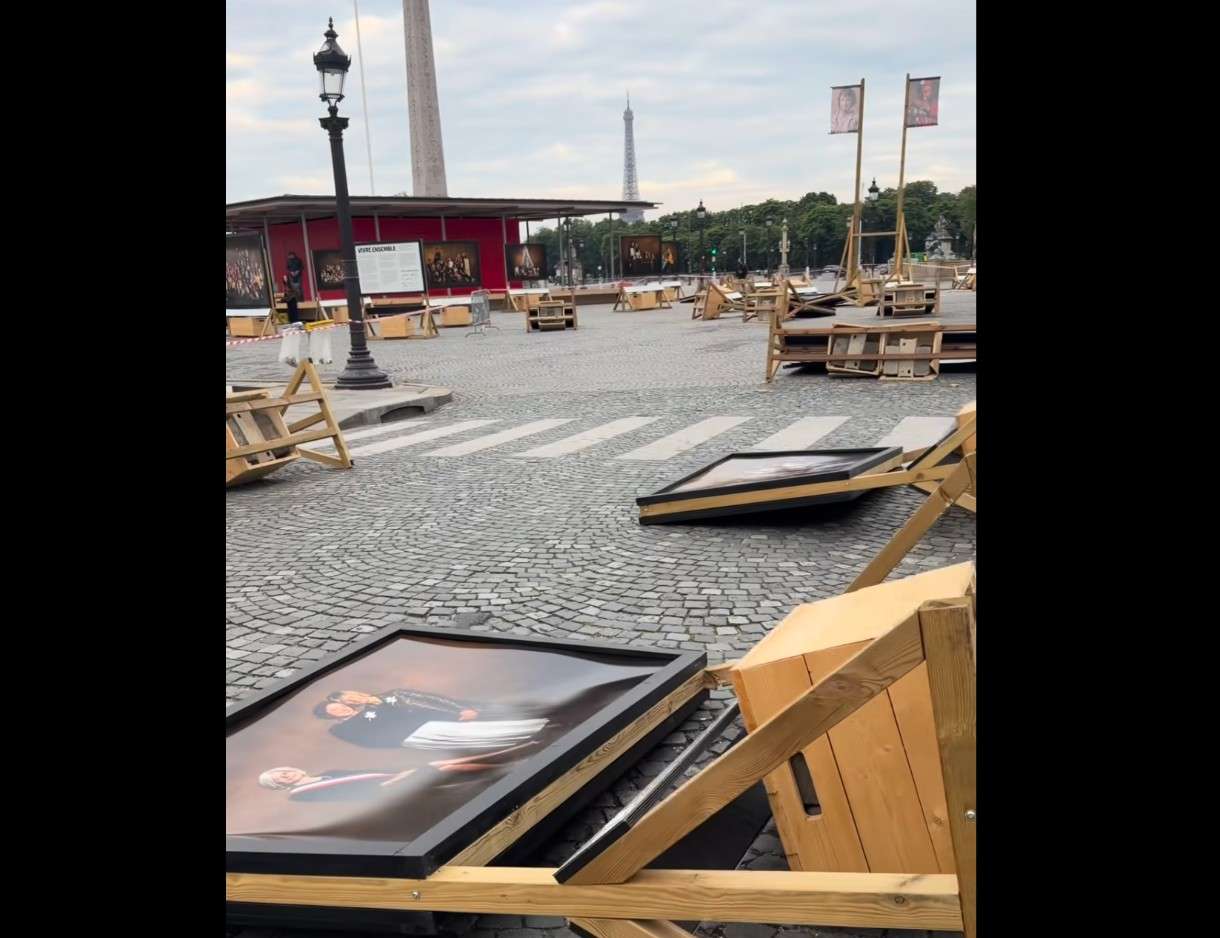Zwischen Jubel und Zerstörung: PSG-Fans verwüsten Fotoausstellung auf der Place de la Concorde