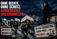 Menschen als Lasttiere – und Europa schaut weg Zigarettenschmuggel_Migranten_Illustration