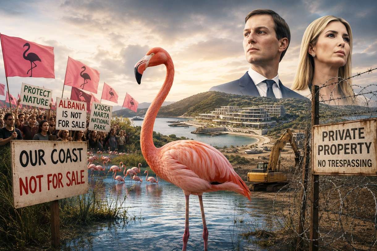 Albaniens «Flamingo-Revolution» stellt Kushner-Trump-Projekt infrage
