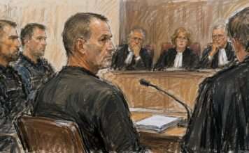 Mehr als zwei Jahrzehnte später: Lebenslange Haft für Martin Ney im Fall Jonathan Coulom Angeklagter-Gericht-Zeichnung-Justiz_Illustration
