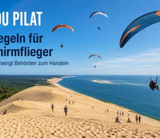 Wenn der Himmel zu voll wird: Dune du Pilat verschärft Regeln für Gleitschirmflieger Dune-du-Pilat-Gleitschirmflieger_Illustration