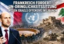 Frankreich fordert UN-Dringlichkeitssitzung wegen israelischer Offensive im Libanon Frankreich-fordert-UN-Sitzung_Illustration